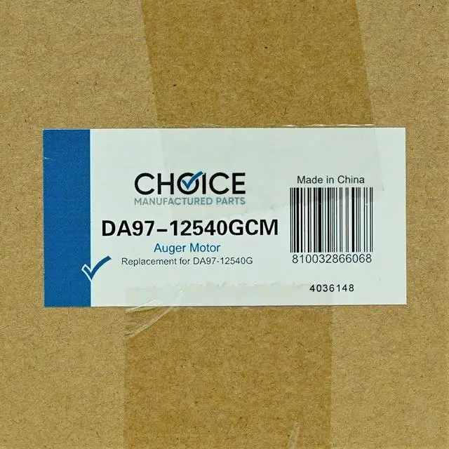 Alt view image 6 of 6 - Choice Parts DA97-12540G for Samsung Refrigerator Ice Auger Motor Assembly