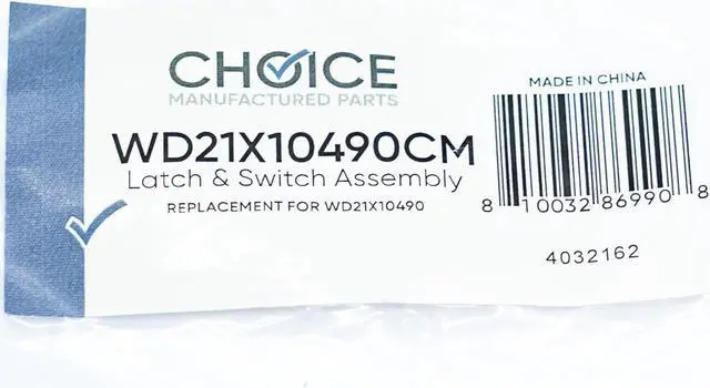 Alt view image 5 of 5 - Choice Parts WD21X10490 for GE Dishwasher Door Latch and Switch Assembly
