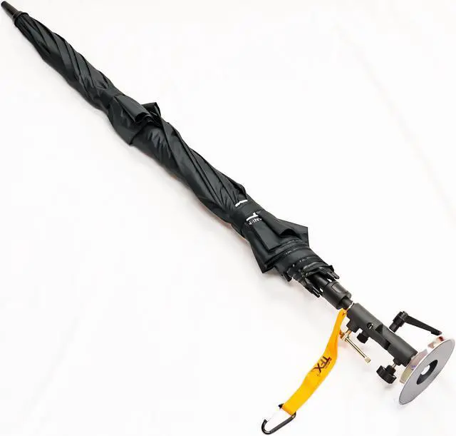 Alt view image 4 of 7 - Supco TradeFox 60" Black Umbrella with Magnetic Base Kit MUKIT Stay Cool and Dry when Doing Outdoor Repair Work Includes Lanyard to Help Secure Umbrella