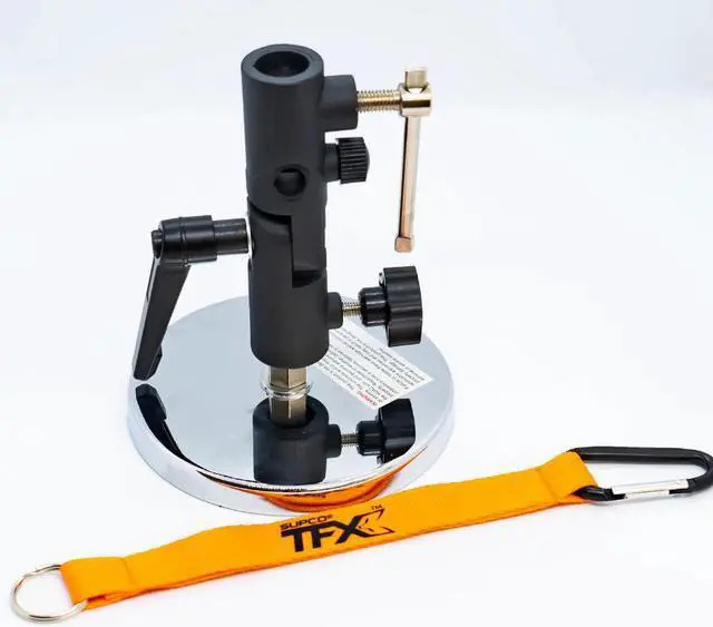 Alt view image 3 of 7 - Supco TradeFox 60" Black Umbrella with Magnetic Base Kit MUKIT Stay Cool and Dry when Doing Outdoor Repair Work Includes Lanyard to Help Secure Umbrella