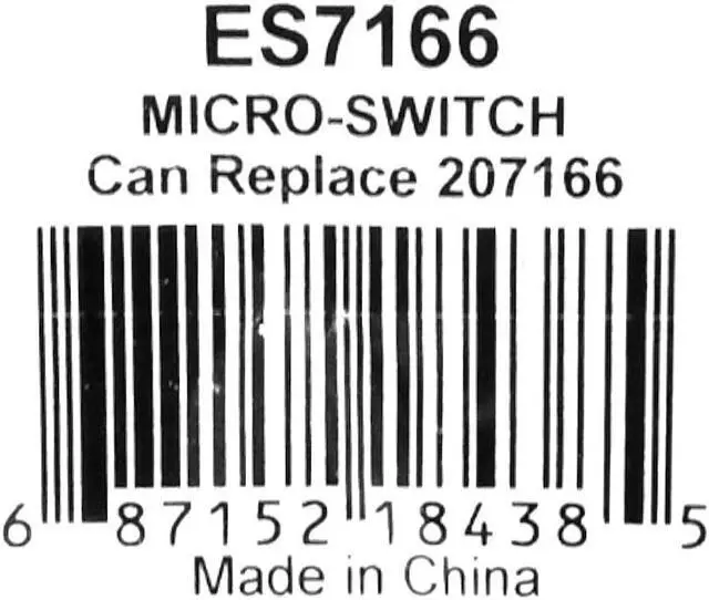 Alt view image 7 of 7 - Supco ES7166 Microswitch