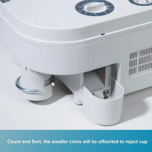 Alt view image 3 of 7 - Ribao HCS-25 Portable Automatic Super Quality high Speed Heavy Duty Coin Counter and sorter Color Screen Two Years Warranty