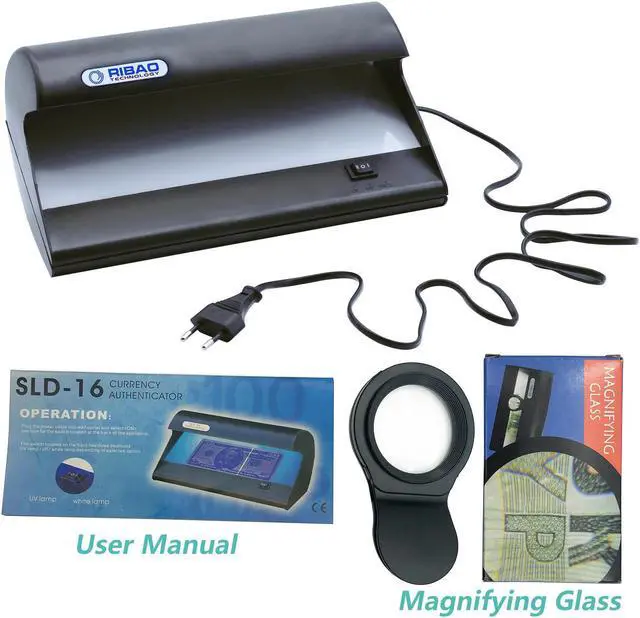 Alt view image 3 of 7 - Ribao SLD-16 Bill Detector UV Ultraviolet Counterfeit Money Checker
