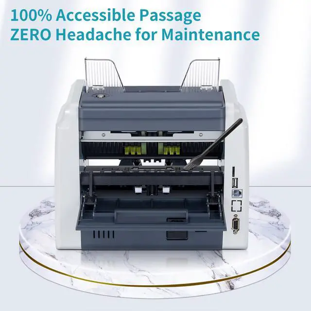 Alt view image 7 of 14 - RIBAO BC-40 Mixed Denomination Professional Bill Value Counter Multiple Currency Cost Effective Cash Money Counter CIS/UV/MG/IR Counterfeit Detection Two Years Warranty