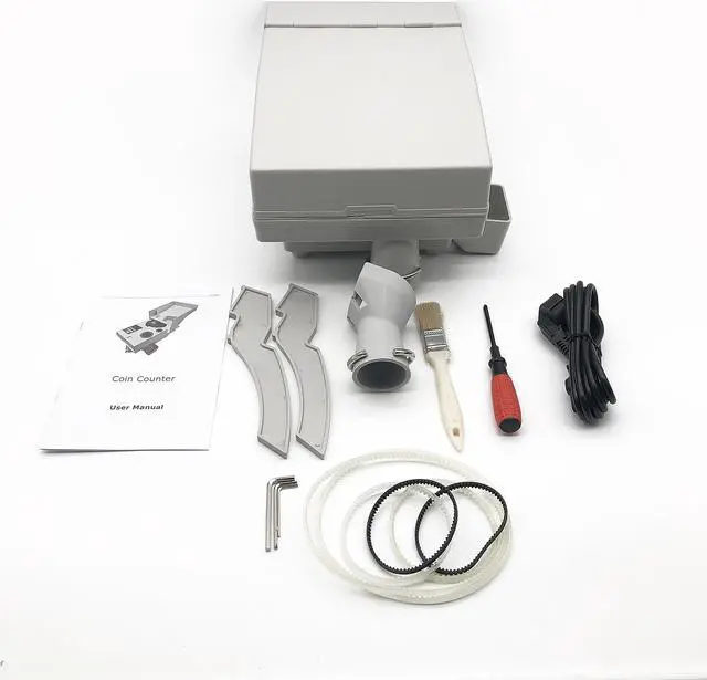 Alt view image 2 of 14 - Ribao CS-10S High Speed Portable Coin Counter and Sorter, 1800 Coins per Minute Counting Speed, 2000 Coins Hopper Capacity, Suitable for International Coins and Tokens