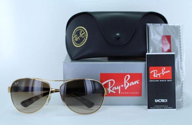 Ray-Ban RB3386 001/13 Gold Pilot Brown Gradient 67mm Non-Polarized Men  Sunglasses 