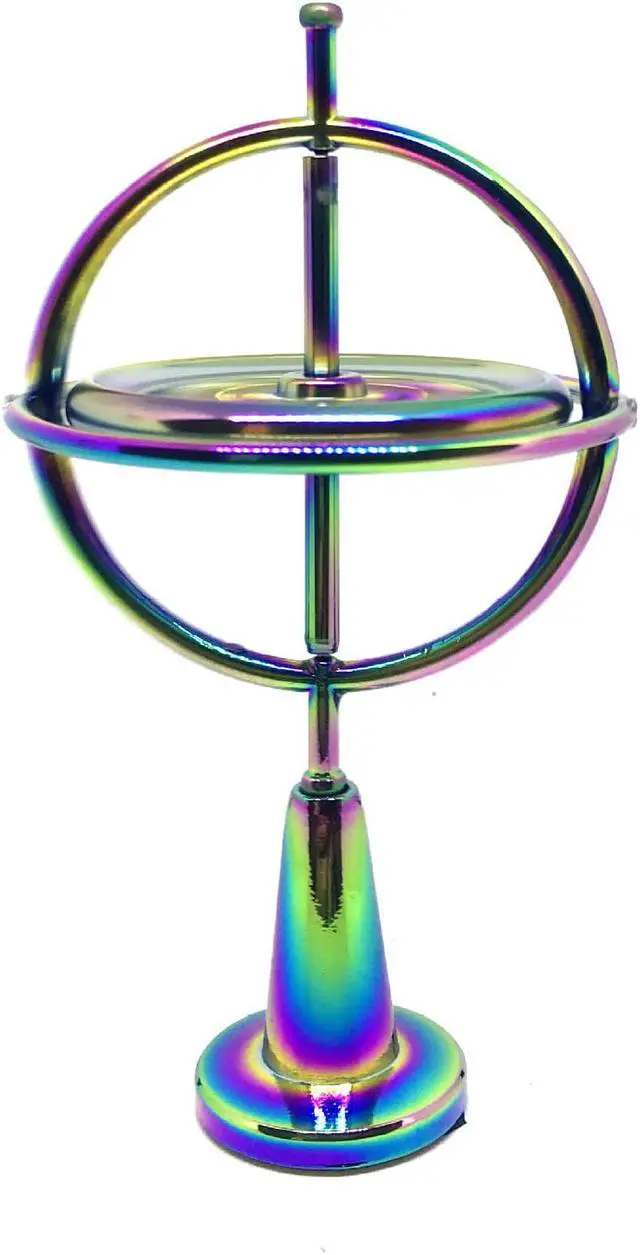 Main image of Metal anti gravity gyroscope decompression toy aluminum alloy fingertip gyroscope Colorful Desktop creative decoration Multi-Color