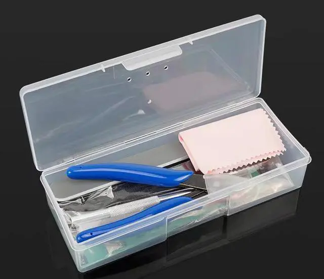 Alt view image 7 of 7 - SCPBOWL 3D Printing Tools Kit, Including 1 pc 5" Spring-loaded Flush Plier,2 ESD Stright/curved Tweezers,1 Carving Knife with 5pcs Knife Head, 2 Sanding Sticks,1 File,1 Clean Cloth,1 pc
Storage Box