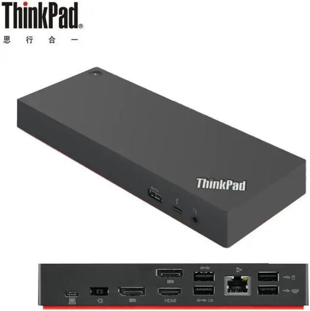 Alt view image 6 of 11 - Lenovo ThinkPad USB Type-C Dock Gen 2, Black