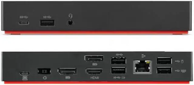 Alt view image 7 of 11 - Lenovo ThinkPad USB Type-C Dock Gen 2, Black