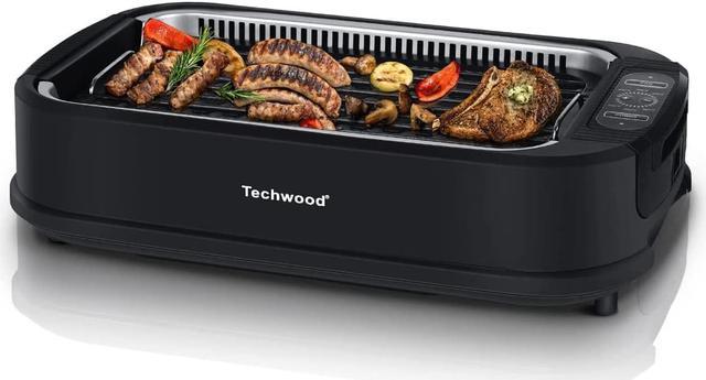 Indoor Grill, Techwood 1500W Smokeless Electric Grill with Non