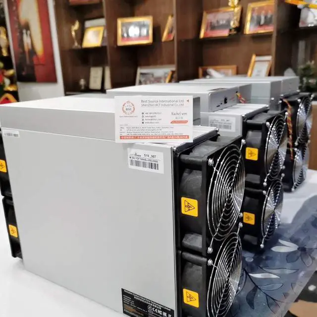 Alt view image 7 of 7 - New Bitmain Antminer S19 95TH/s 3250W 34.5 J/TH Bitcoin BCH Mining Machine RJ45 Ethernet 10/100M (With APW12 Power Supply) ASIC GPU Miner