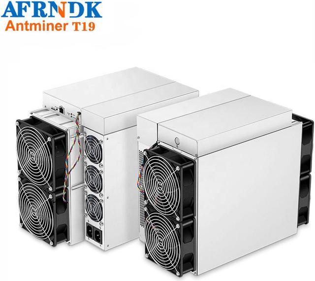 Main image of New Bitmain Antminer T19 84TH/s BTC miner 3150W 37.5 J/TH (with Power supply) GPU RJ45 Ethernet 10/100M ASIC Mining machine better than ANTMINER L3+ S9 S9i