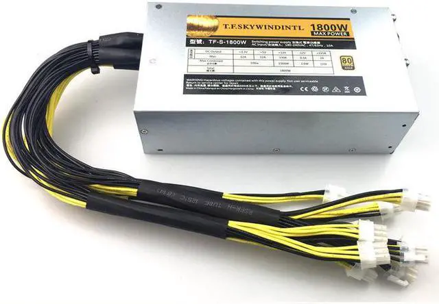 Alt view image 2 of 7 - Bitmain APW7 1800W PSU Miner power supply 1U BITMAIN Computer power 12V For ASIC Miner GPU Antminer S9 S9k L3+ L3++ D3 T9+ E3 Z9 Mini DR3 Innosilicon A9 A10 Ebit E9 Avalon 841 851