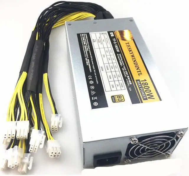 Alt view image 3 of 7 - Bitmain APW7 1800W PSU Miner power supply 1U BITMAIN Computer power 12V For ASIC Miner GPU Antminer S9 S9k L3+ L3++ D3 T9+ E3 Z9 Mini DR3 Innosilicon A9 A10 Ebit E9 Avalon 841 851