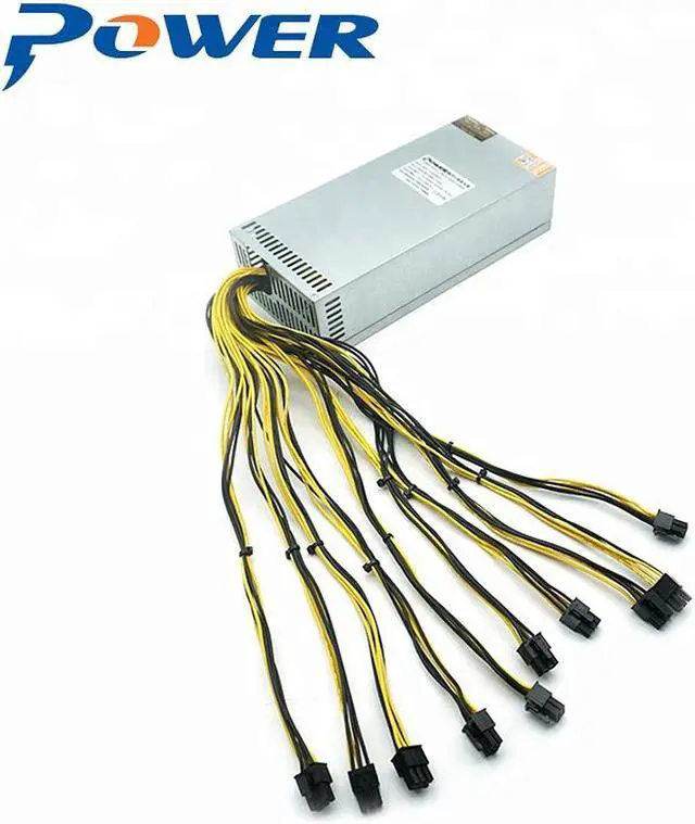 Alt view image 4 of 6 - Power Supply 2000W Antminer ASIC Bitcion Miner Power Supply 2000W 2U Single-channel wind cool sound power supply desktop computer chassis server voltage stabilizer