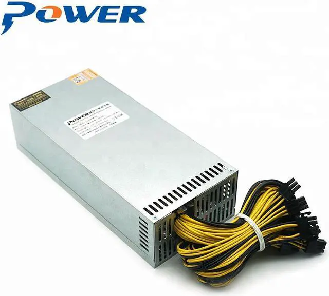 Alt view image 2 of 6 - Power Supply 2000W Antminer ASIC Bitcion Miner Power Supply 2000W 2U Single-channel wind cool sound power supply desktop computer chassis server voltage stabilizer