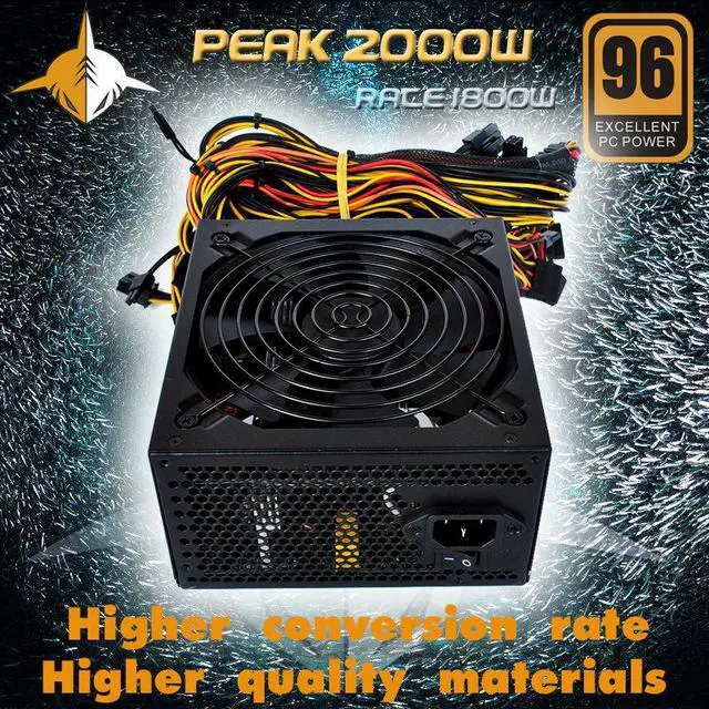 Alt view image 2 of 7 - Excellent PC Power Supply For 8-card Chassis 1800W 2000W Server Power Supply