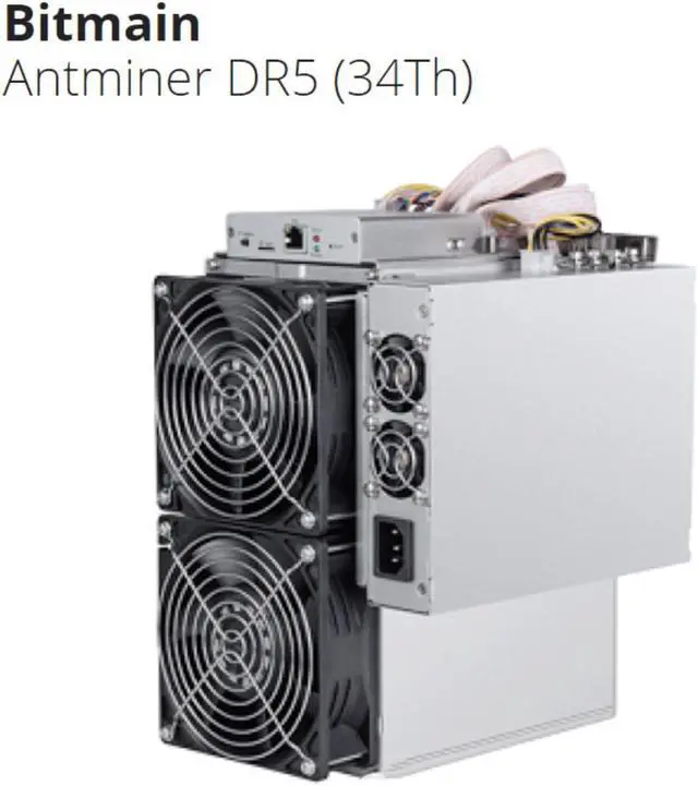 Alt view image 5 of 7 - Bitmain ASIC Antminer DR5 35T 7.8TH/S Blake256R14 DCR Miner with Official Power Supply  Decred Mining Machine Antminer DR5 Blockchain miner 1800W
