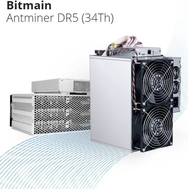 Alt view image 2 of 7 - Bitmain ASIC Antminer DR5 35T 7.8TH/S Blake256R14 DCR Miner with Official Power Supply  Decred Mining Machine Antminer DR5 Blockchain miner 1800W