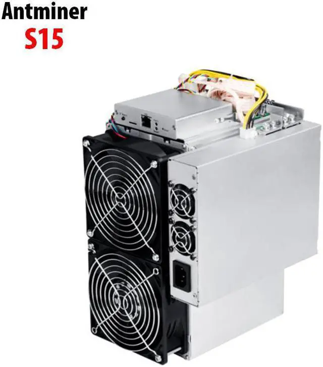Alt view image 2 of 7 - Antminer S15 28Th/s High Performance ASIC Miner 1596W Great Power Efficiency of 57J/T Bitcoin Mining Rig 7nm BM1391BE Chip with Algorithm SHA-256 Better Than S9 S9J S9i S11