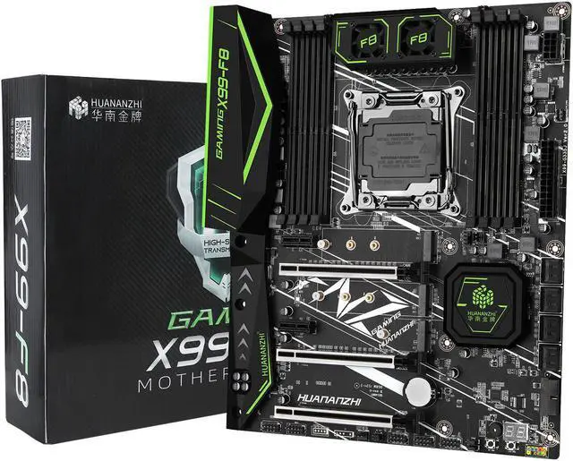 Alt view image 2 of 7 - HUANANZHI X99 F8 X99 Motherboard Include Intel XEON E5 2678 v3 with 4*8G DDR4 Non-ECC memory combo kit set LGA2011-3 NVME SATA USB