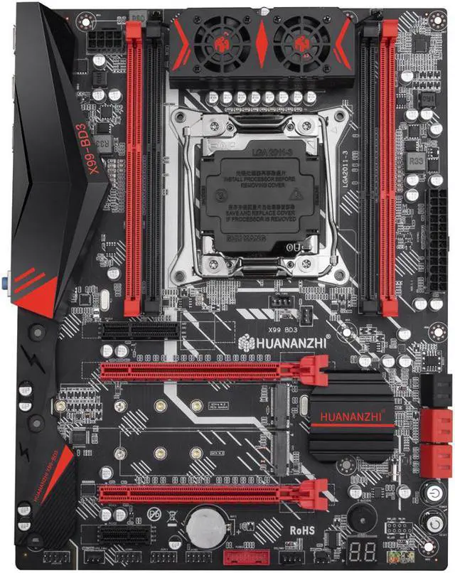Alt view image 2 of 5 - HUANANZHI X99 BD3 V1.1 X99 Motherboard Intel X99 LGA 2011-3 All Series DDR3 RECC128GB M.2 PCI-E NVME NGFF ATX Server Mainboard