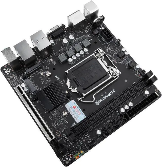 Alt view image 4 of 5 - HUANANZHI B85 ITX Motherboard ITX Intel LGA 1150 i3 i5 i7 E3 DDR3 1600MHz 16GB M.2 SATA USB3.0 VGA DP HDMI-Compatible