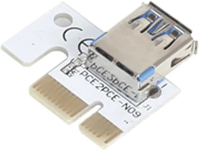 Alt view image 6 of 6 - 6pcs New VER009S USB 3.0 PCI-E Riser VER 009S Express 1X 4x 8x 16x Extender Riser Adapter Card SATA 15pin to 6 pin Power Cable