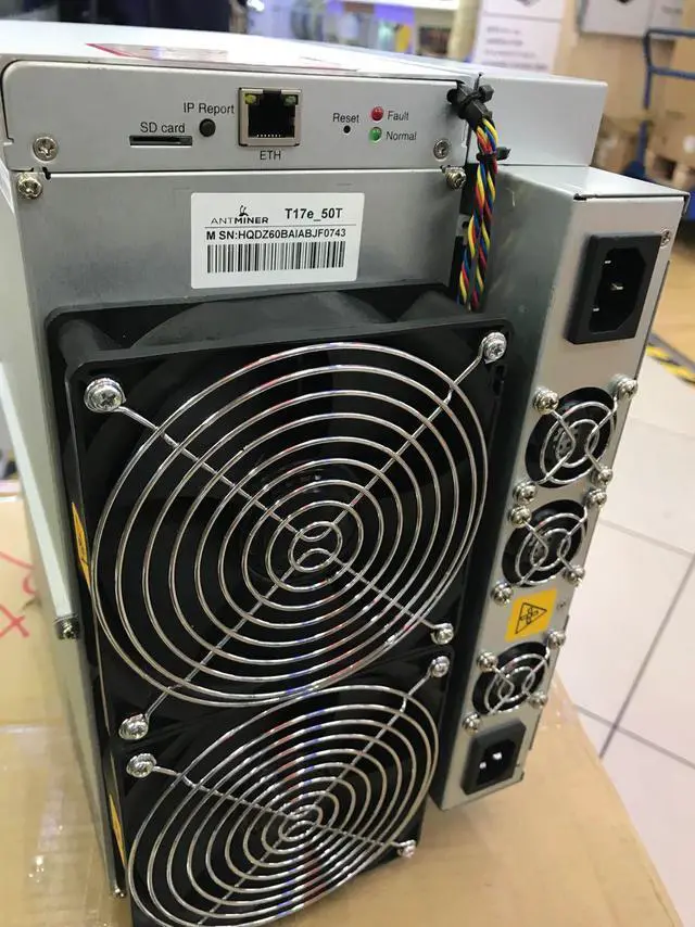Alt view image 4 of 7 - New Antminer Profitable T17e 50TH/S 2750W Bitcoin Miner Antminer Machine BTC BCH Mining equipment With power supply Improved Heatsink Version