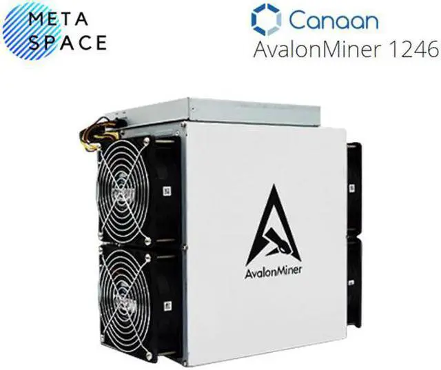 Alt view image 2 of 7 - Blockchain BItcoin Miner Avalon 1246 87TH/S Hashrate Canaan Avalon miner 1246 3420W Come with Power Supply High Profitable BTC Miner Bitcoin Mining
