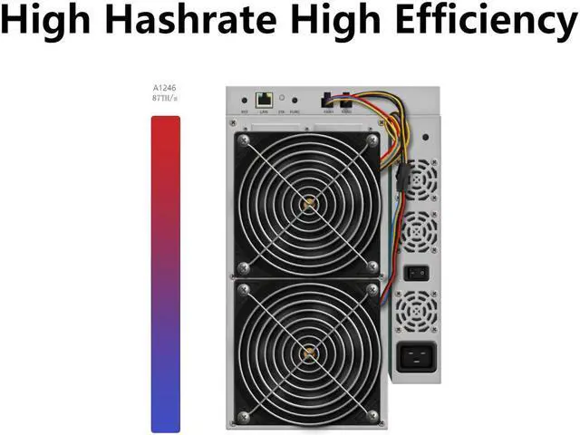Alt view image 3 of 7 - Blockchain BItcoin Miner Avalon 1246 87TH/S Hashrate Canaan Avalon miner 1246 3420W Come with Power Supply High Profitable BTC Miner Bitcoin Mining
