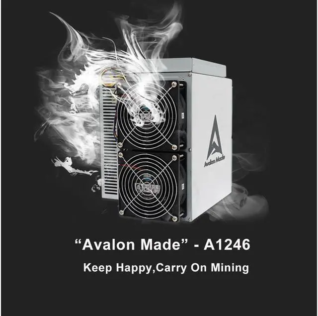 Alt view image 7 of 7 - Blockchain BItcoin Miner Avalon 1246 87TH/S Hashrate Canaan Avalon miner 1246 3420W Come with Power Supply High Profitable BTC Miner Bitcoin Mining