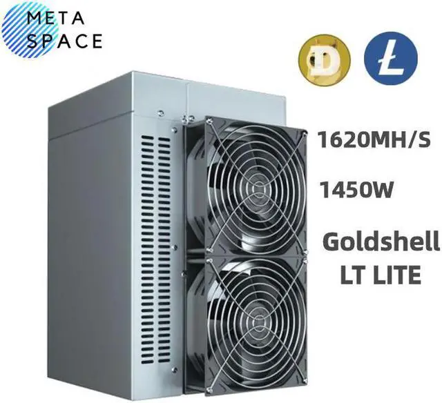 Alt view image 4 of 4 - New Gold Shell LT Lite Doge&LTC Miner 1620MH/S 1450W In Stock Better Than MINI DOGE LT5 LT6 Ready To Delivery