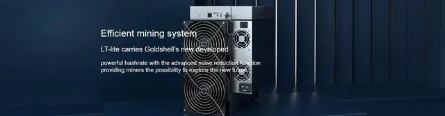 Alt view image 3 of 4 - New Gold Shell LT Lite Doge&LTC Miner 1620MH/S 1450W In Stock Better Than MINI DOGE LT5 LT6 Ready To Delivery