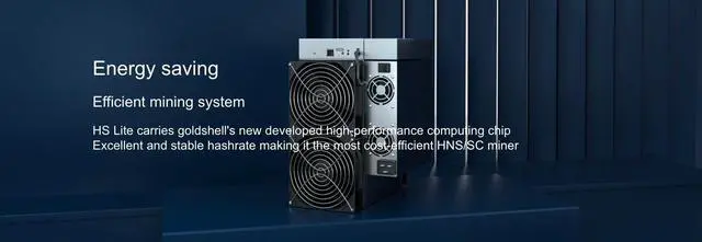 Alt view image 3 of 3 - New Release Goldshell HS LITE Miner HNS/SC HNS: 1360GH(±5%) SC : 2900GH/S(±5%) Miner 1200W Better than HS Box / HS5 HNS Miner SC Miner