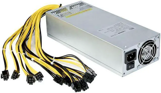 Alt view image 5 of 5 - Power Supply 2U 2000W Miner PSU Bitcion Power Supply 2000W Computing power 12V For ASIC Miner GPU Single-channel wind cooling Mute power supply desktop computer chassis server voltage stabilizer