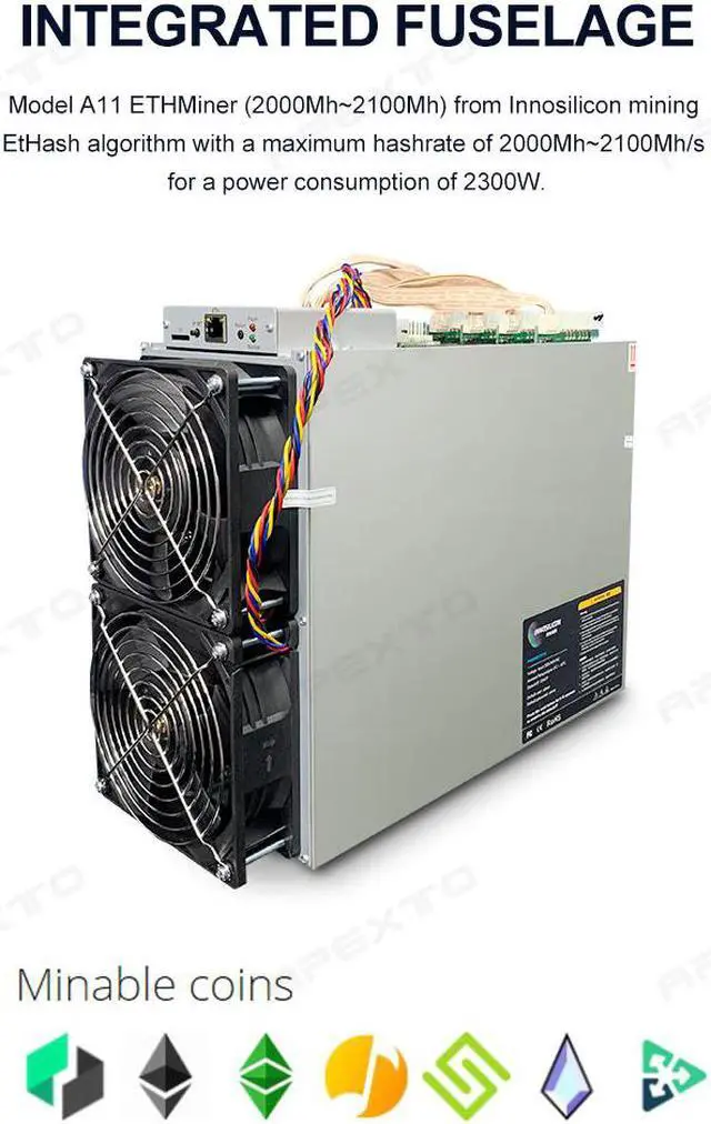Alt view image 3 of 7 - Innosilicon A11 Pro ETH (1500Mh) Eth Machine Master Returns Highest from Innosilicon mining EtHash algorithm with a maximum hashrate of 1.5Gh/s for a power consumption of 2350W