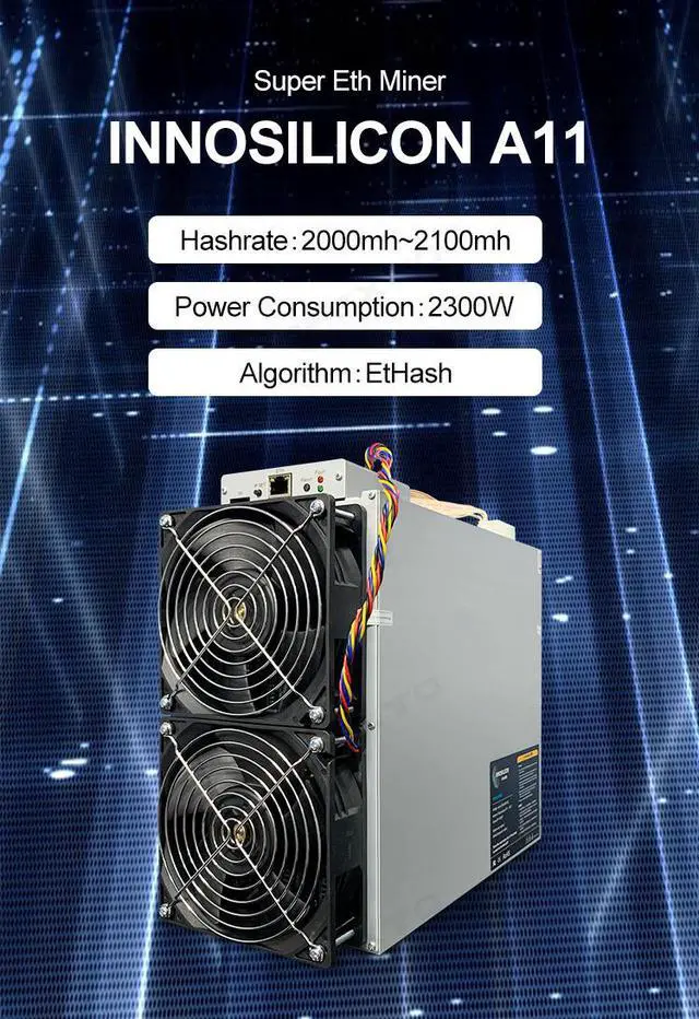 Alt view image 7 of 7 - Innosilicon A11 Pro ETH (1500Mh) Eth Machine Master Returns Highest from Innosilicon mining EtHash algorithm with a maximum hashrate of 1.5Gh/s for a power consumption of 2350W