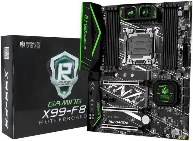 Alt view image 2 of 7 - HUANANZHI X99 F8 X99 Motherboard with Intel XEON E5 2680 V4 with 4*16G DDR4 RECC memory combo kit set NVME SATA USB 3.0