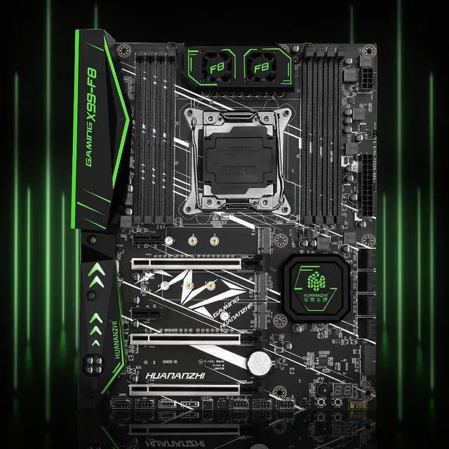 Alt view image 3 of 7 - HUANANZHI X99 F8 X99 Motherboard with Intel XEON E5 2680 V4 LGA2011-3 DDR4 RECC/NON-ECC memory combo kit set NVME USB 3.0 ATX