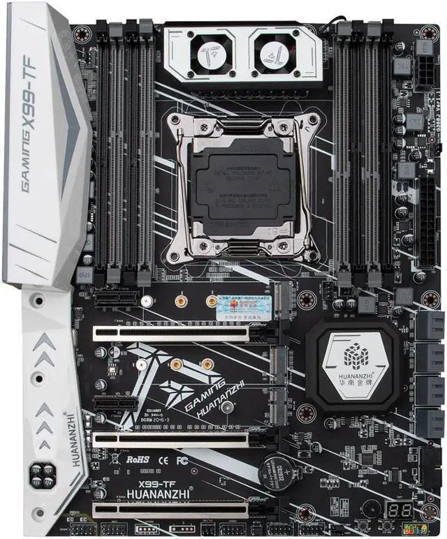 Alt view image 2 of 7 - HUANANZHI X99 TF X99 Motherboard Intel with XEON E5 2678 V3 MOS FAN DDR3 DDR4 RECC memory combo kit set NVME SATA 3.0 USB3.0 ATX