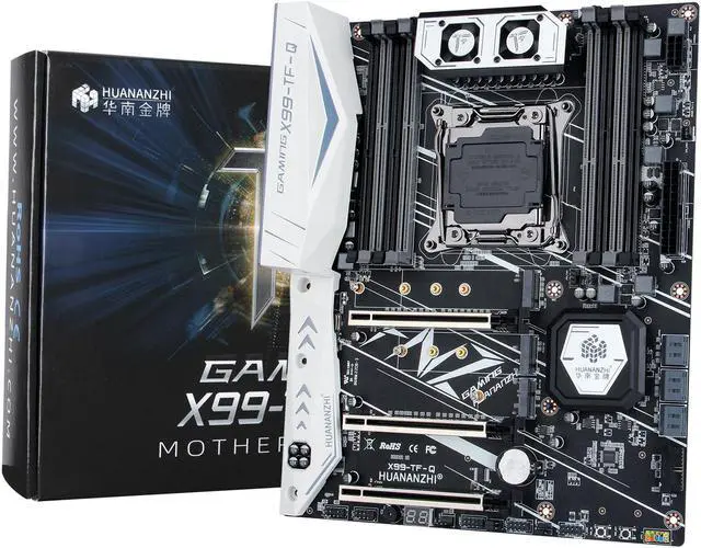 Alt view image 5 of 7 - HUANANZHI X99 TF Q X99 Motherboard Intel with XEON E5 2666 V3 MOS FAN DDR3 DDR4 RECC memory combo kit set NVME SATA 3.0 USB3.0
