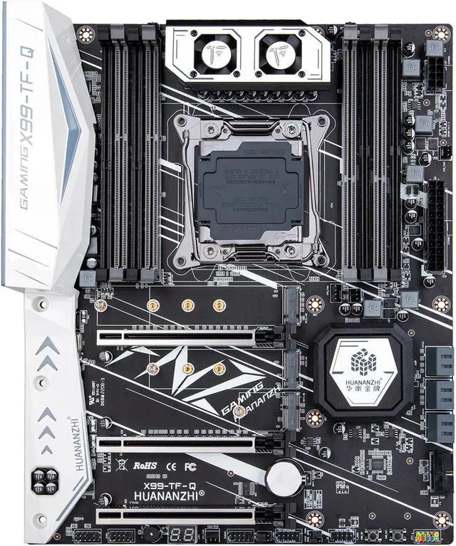 Alt view image 3 of 7 - HUANANZHI X99 TF Q X99 Motherboard Intel with XEON E5 2666 V3 MOS FAN DDR3 DDR4 RECC memory combo kit set NVME SATA 3.0 USB3.0
