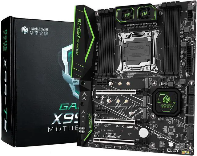 Alt view image 3 of 5 - HUANANZHI X99 T8 X99 Motherboard Intel XEON E5 X99 LGA2011-3 All Series DDR3 RECC NON-ECC memory NVME USB3.0 ATX Server