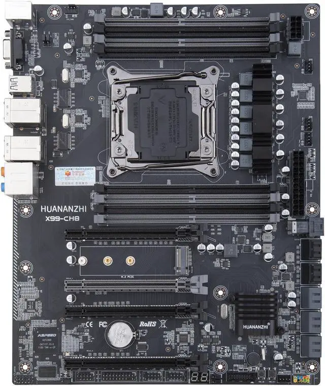 Alt view image 2 of 5 - HUANANZHI X99 CH8 X99 Motherboard Intel XEON E5 LGA2011-3 All Series DDR4 RECC NON-ECC memory NVME USB3.0 ATX Server workstation