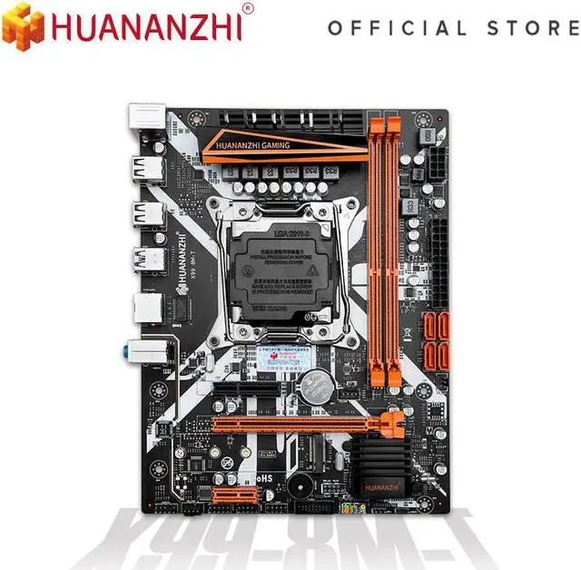 Alt view image 2 of 6 - HUANANZHI X99 8M T X99 Motherboard with Intel XEON E5 2666 V3 with 2*16G DDR3 RECC memory combo kit set NVME USB3.0 ATX Server