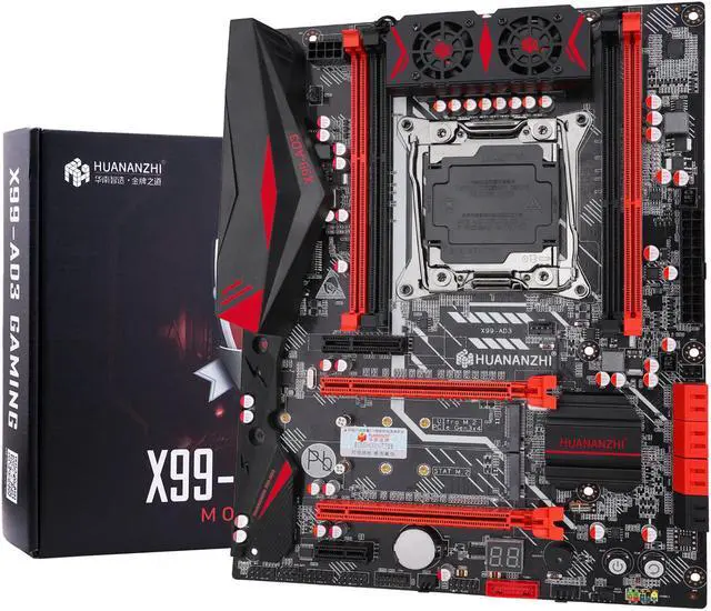 Alt view image 2 of 6 - HUANANZHI X99 AD3 REV3.0 X99 Motherboard Intel X99 LGA 2011-3 All Series DDR3 RECC128GB M.2 PCI-E NVME NGFF ATX Server Mainboard