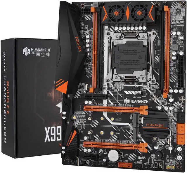 Alt view image 3 of 5 - HUANANZHI X99 BD4 X99 Motherboard Intel LGA 2011-3 All Series DDR4 RECC128GB M.2 NVME NGFF ATX Server Mainboard
