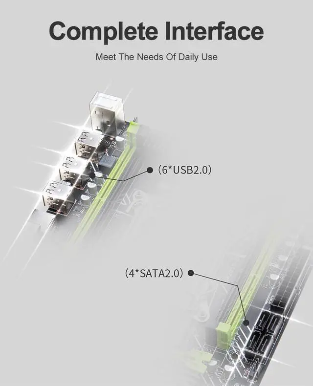 Alt view image 3 of 7 - HUANANZHI X79 M PRO Motherboard cpu set with Xeon E5 2689 combo kit set support DDR3 RECC memory M.2 NVME USB3.0 SATA